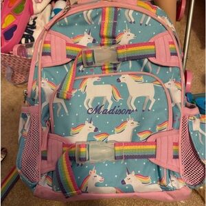 Pottery barn backpack (embroidered with Madison)